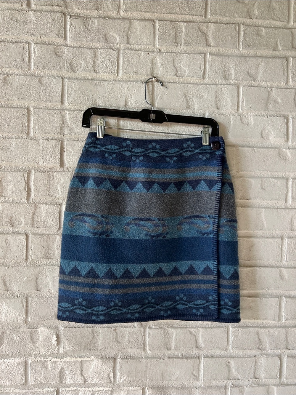 Express vintage wool wrap skirt